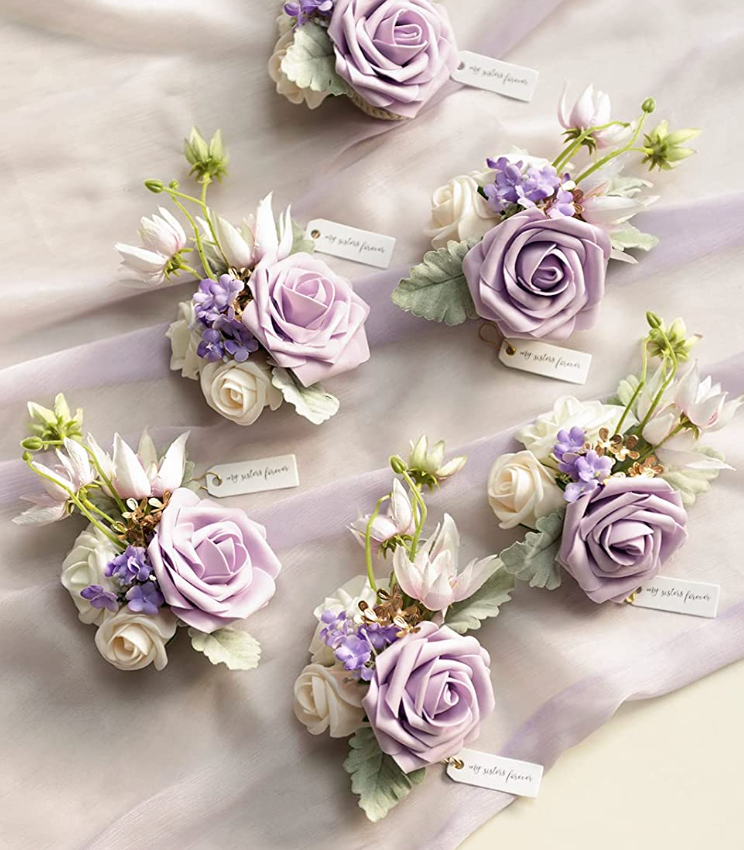Lilac & Cream Corsage