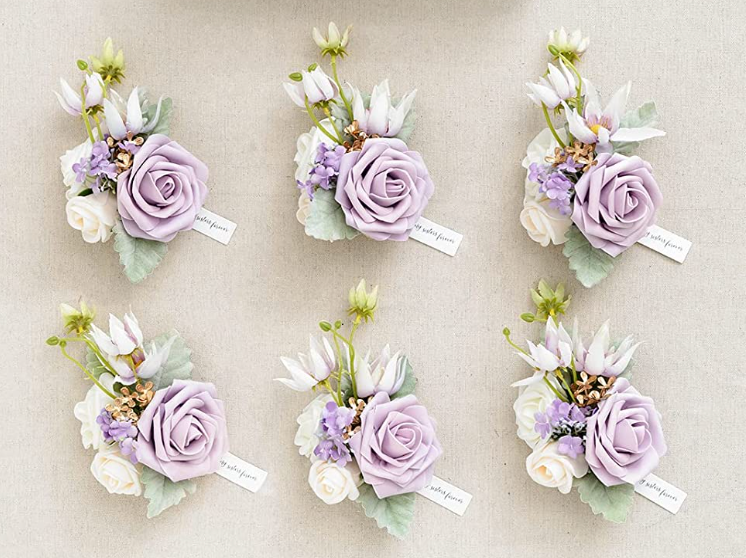 Lilac & Cream Corsage