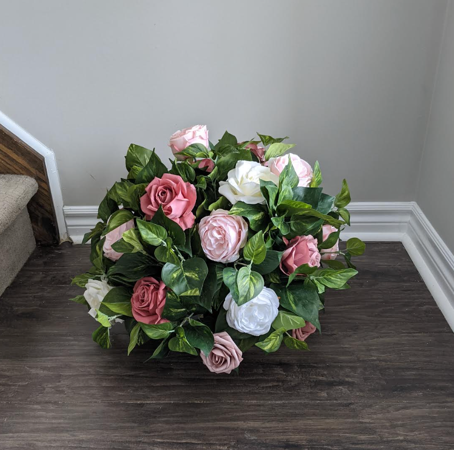 Dusty Rose & Blush Centerpiece