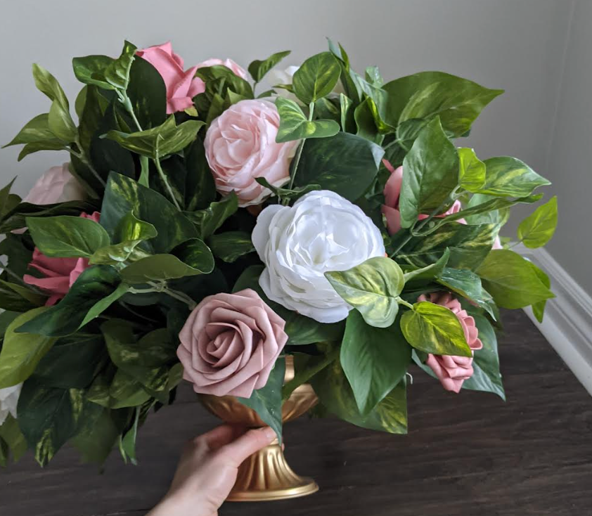 Dusty Rose & Blush Centerpiece