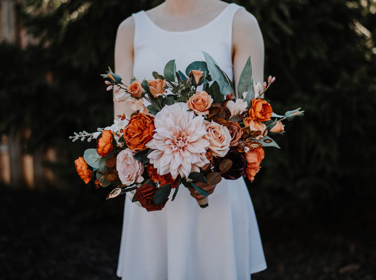 Sunset Terracotta 15" Bridal Bouquet