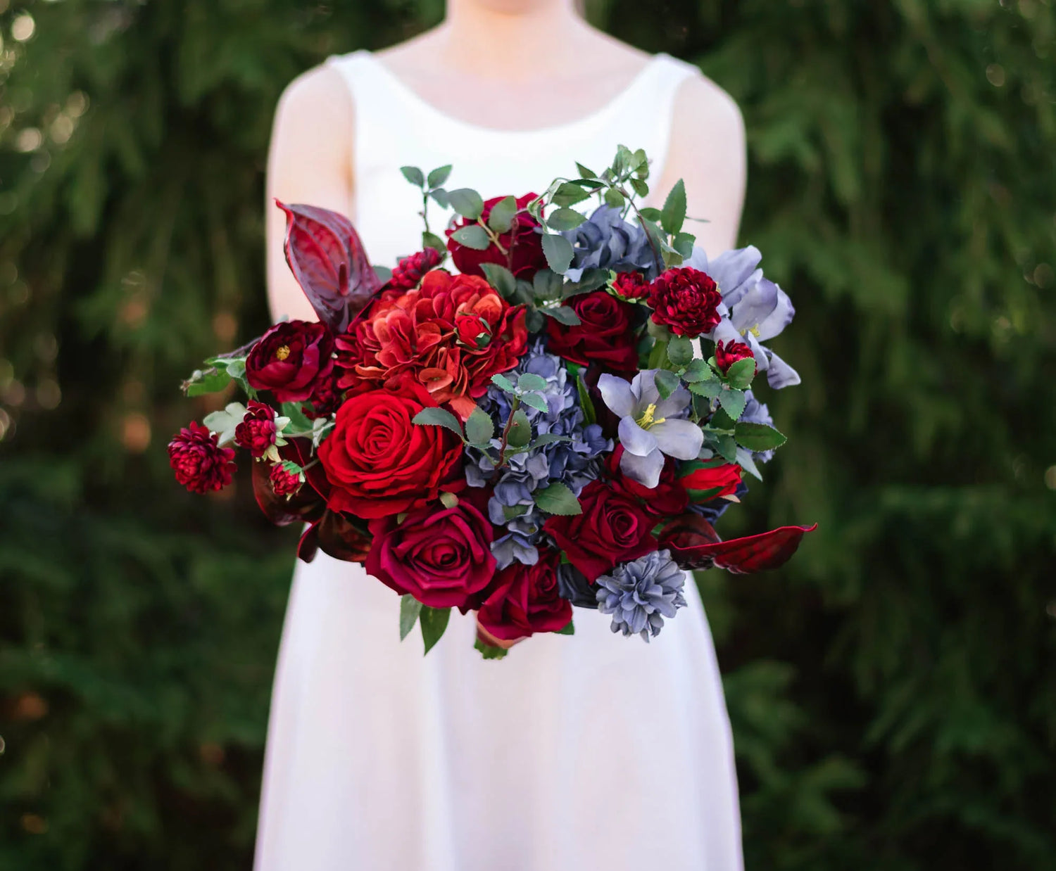Burgundy & Navy Blue