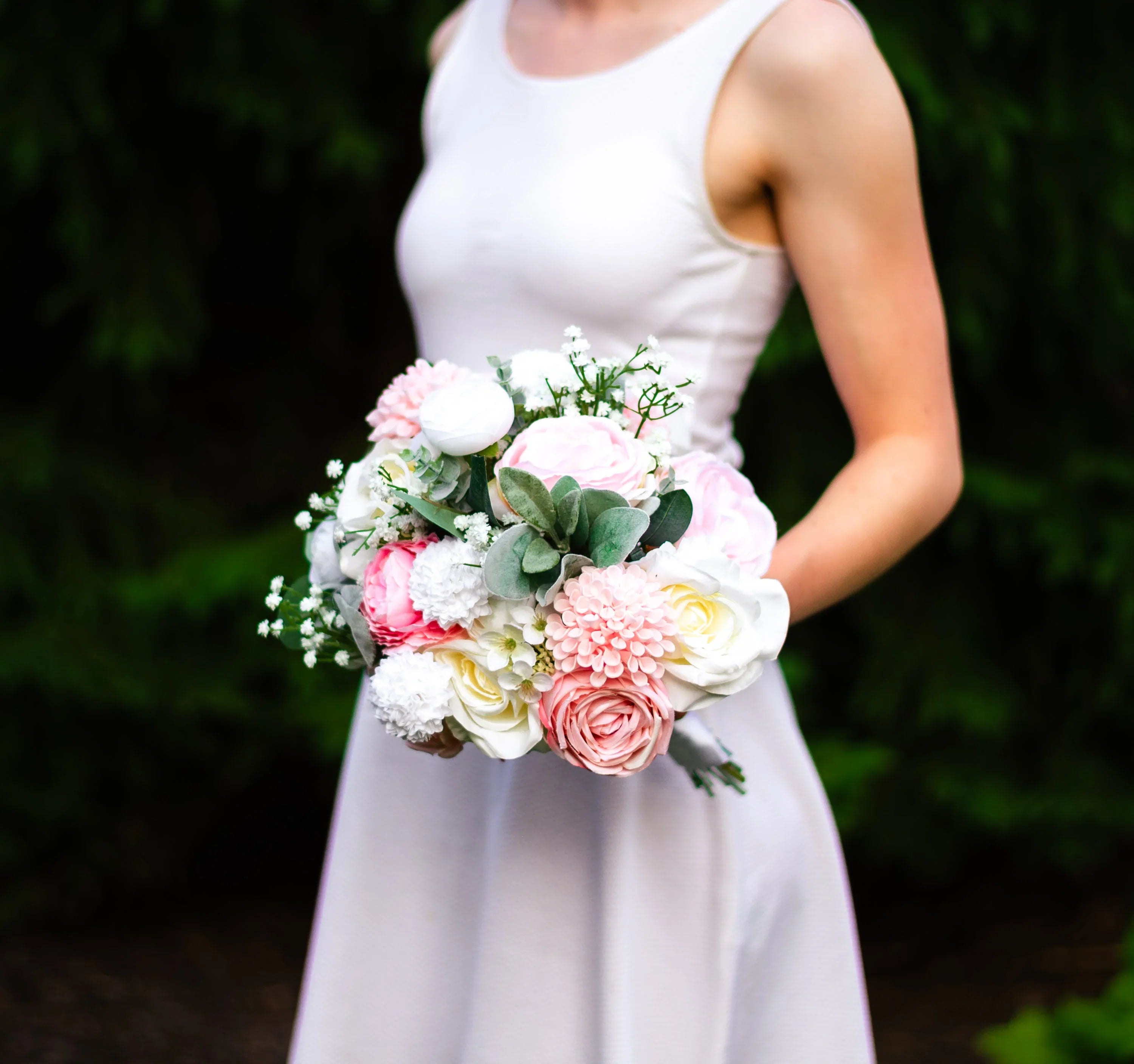 Blush & White