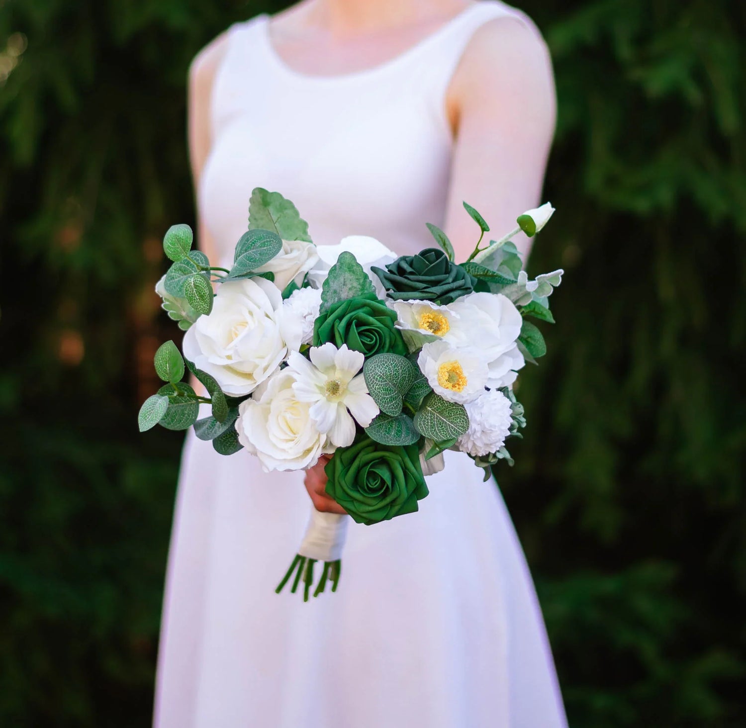 White & Emerald