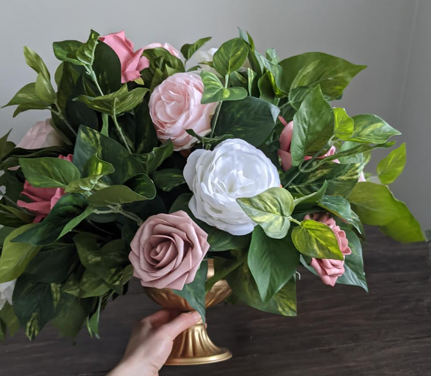 Dusty Rose & Blush Centerpiece
