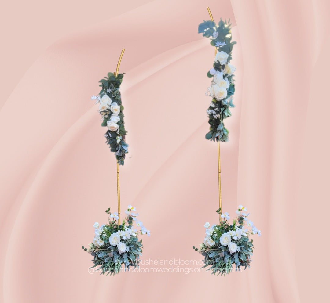 Split Arch, Gold (Flowers Not Included)