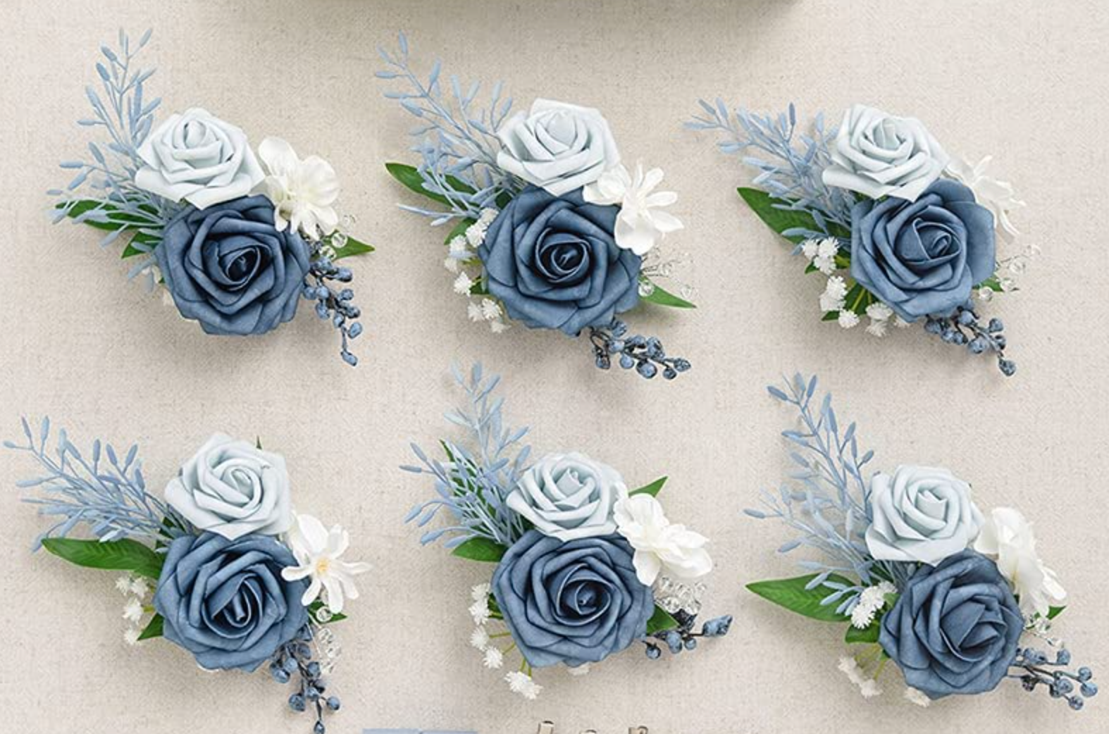 Dusty Blue Corsage
