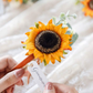 Sunflower & Burgundy Boutonniere