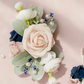 Dusty Rose & Navy Corsage
