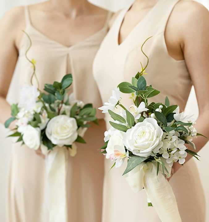 Classic White 7" Bridesmaid Bouquet