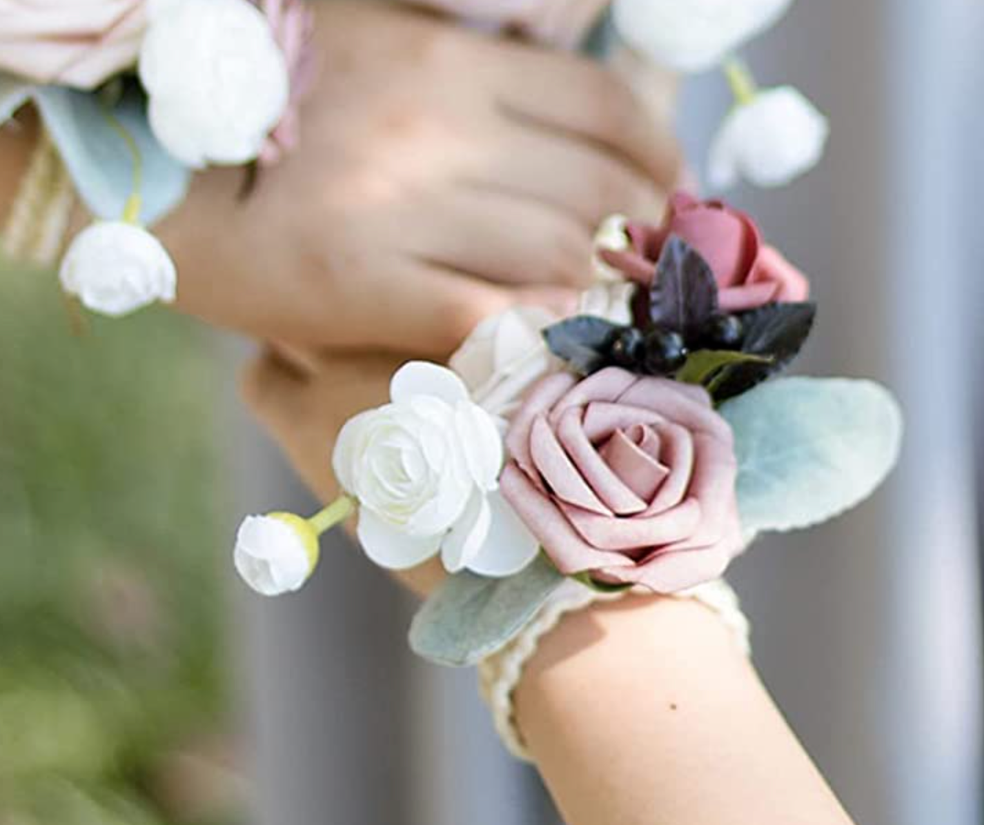 Dusty Rose & Mauve Corsage