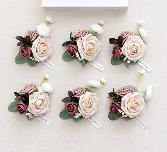 Dusty Rose & Mauve Corsage