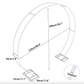 White Circular Metal Arch (Flowers Not Included)