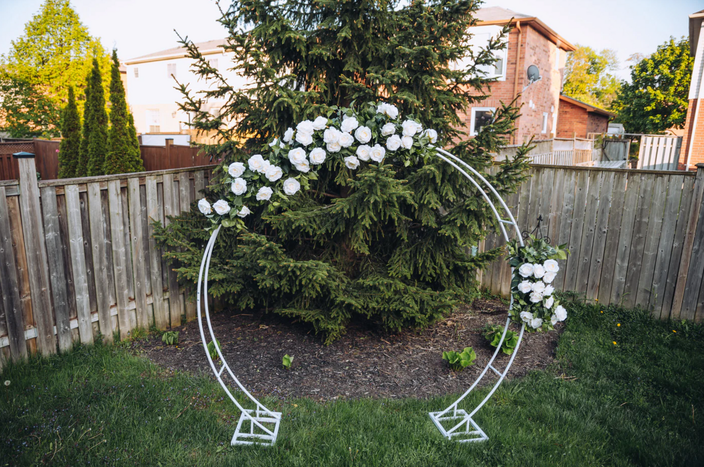 White & Sage Real Touch Arch Garland 2 Pieces