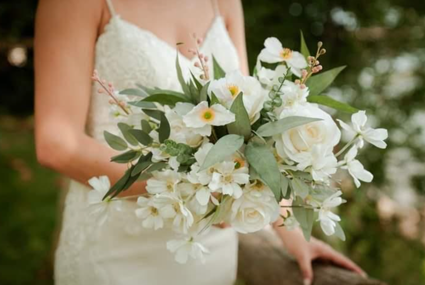 White Wildflower Bridal Bouquet