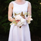 White & Gold 7" Bridesmaid Bouquet