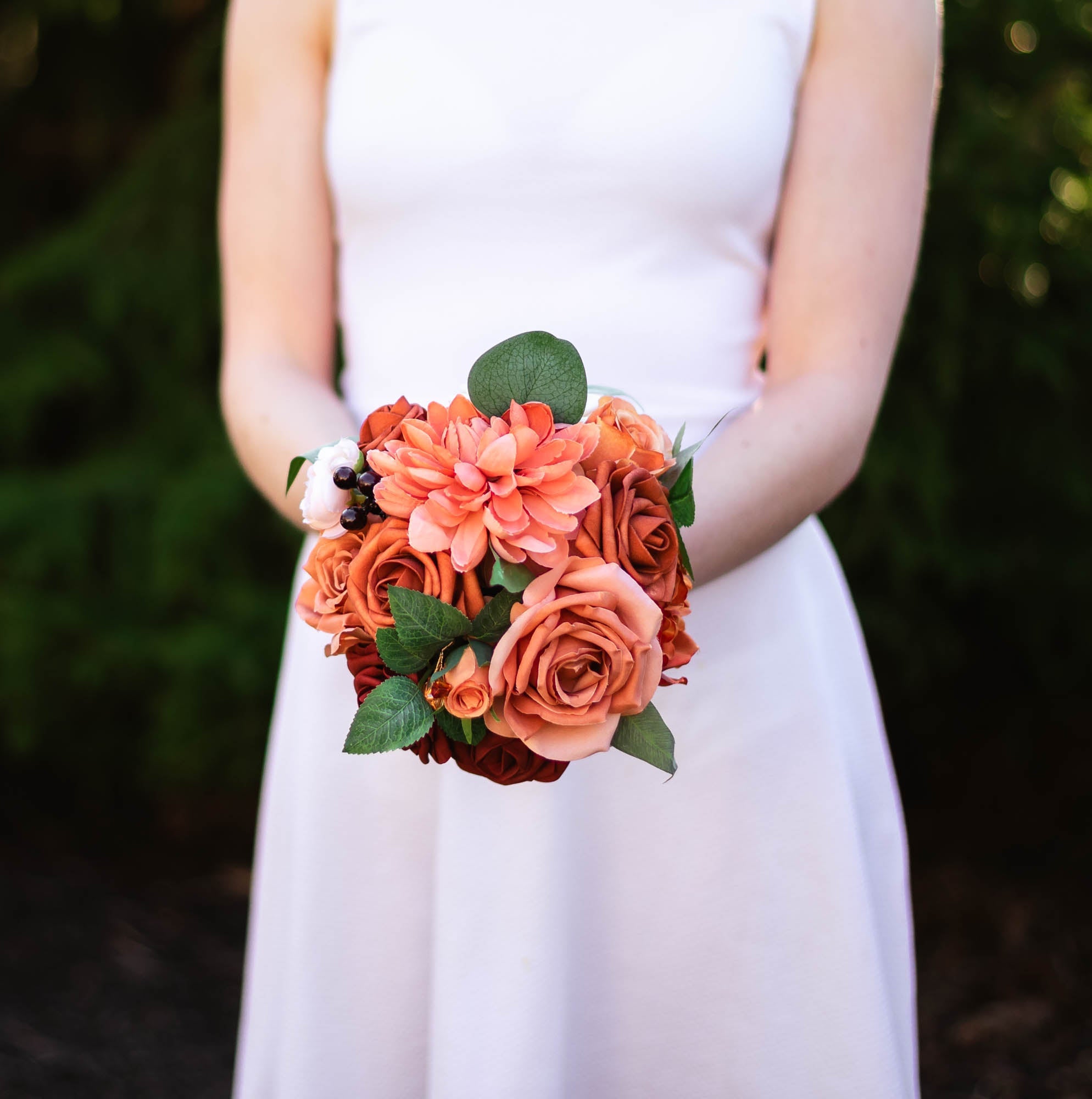 Sunset Terracotta 7" Bridesmaid Bouquet
