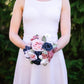 Dusty Rose & Navy 7" Bridesmaid Bouquet