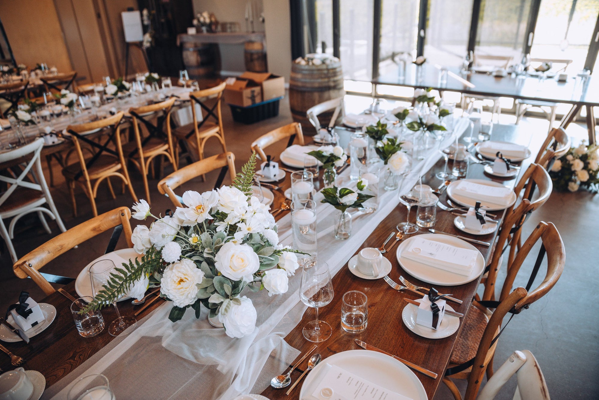White Wildflower Centerpiece