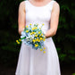 Blue & Yellow Bridesmaid Bouquet