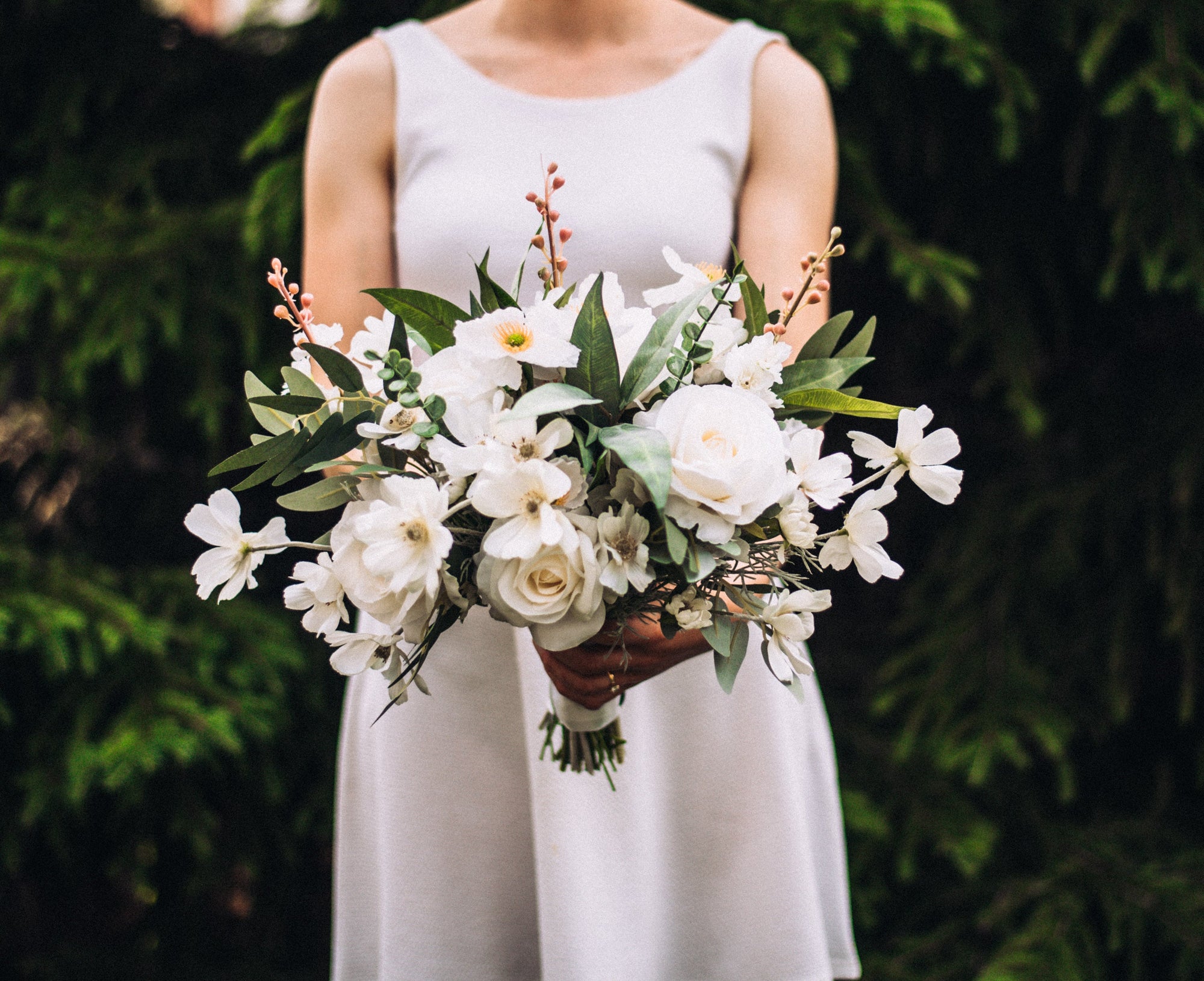 White Wildflower Bridal Bouquet