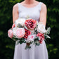 Dusty Rose & Lamb's Ear Garden Bridal Bouquet