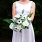 Dusty Blue & Fern Bridal Bouquet