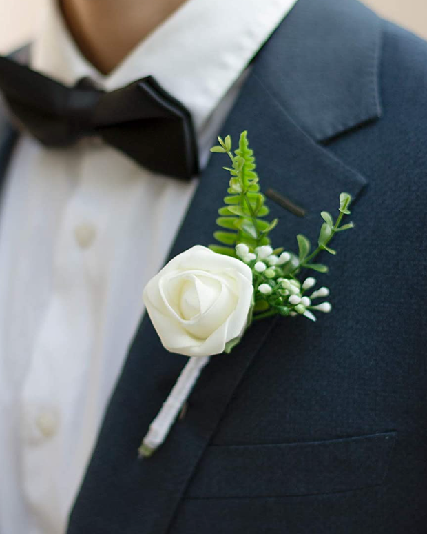 Tropical White Boutonniere