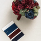 Burgundy & Navy Blue 11" Bridal Bouquet