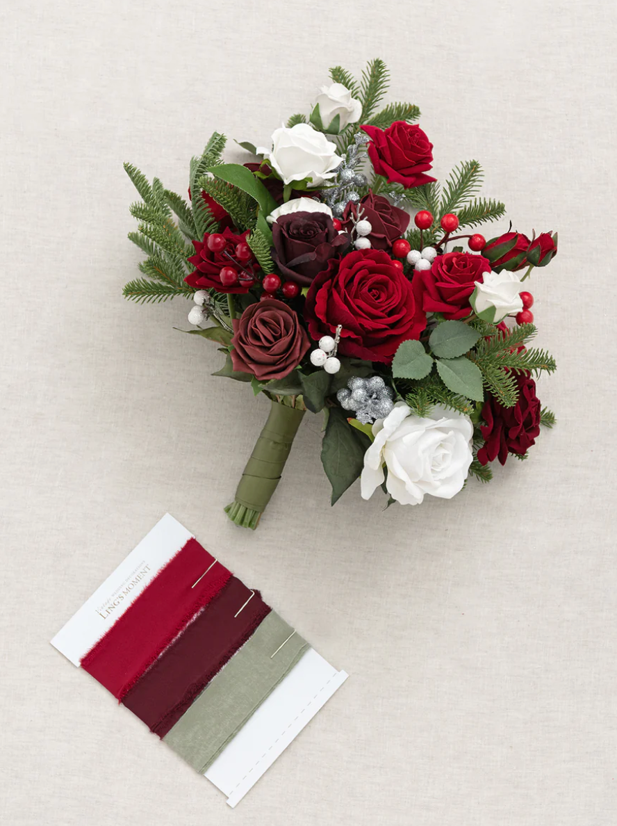 Christmas Red Bridal Bouquet