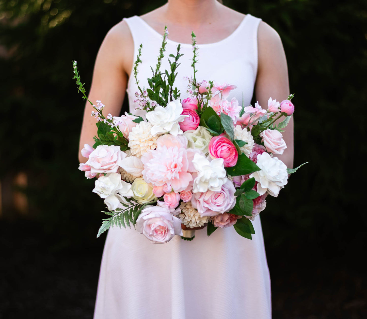 Garden Blush 15" Bridal Bouquet