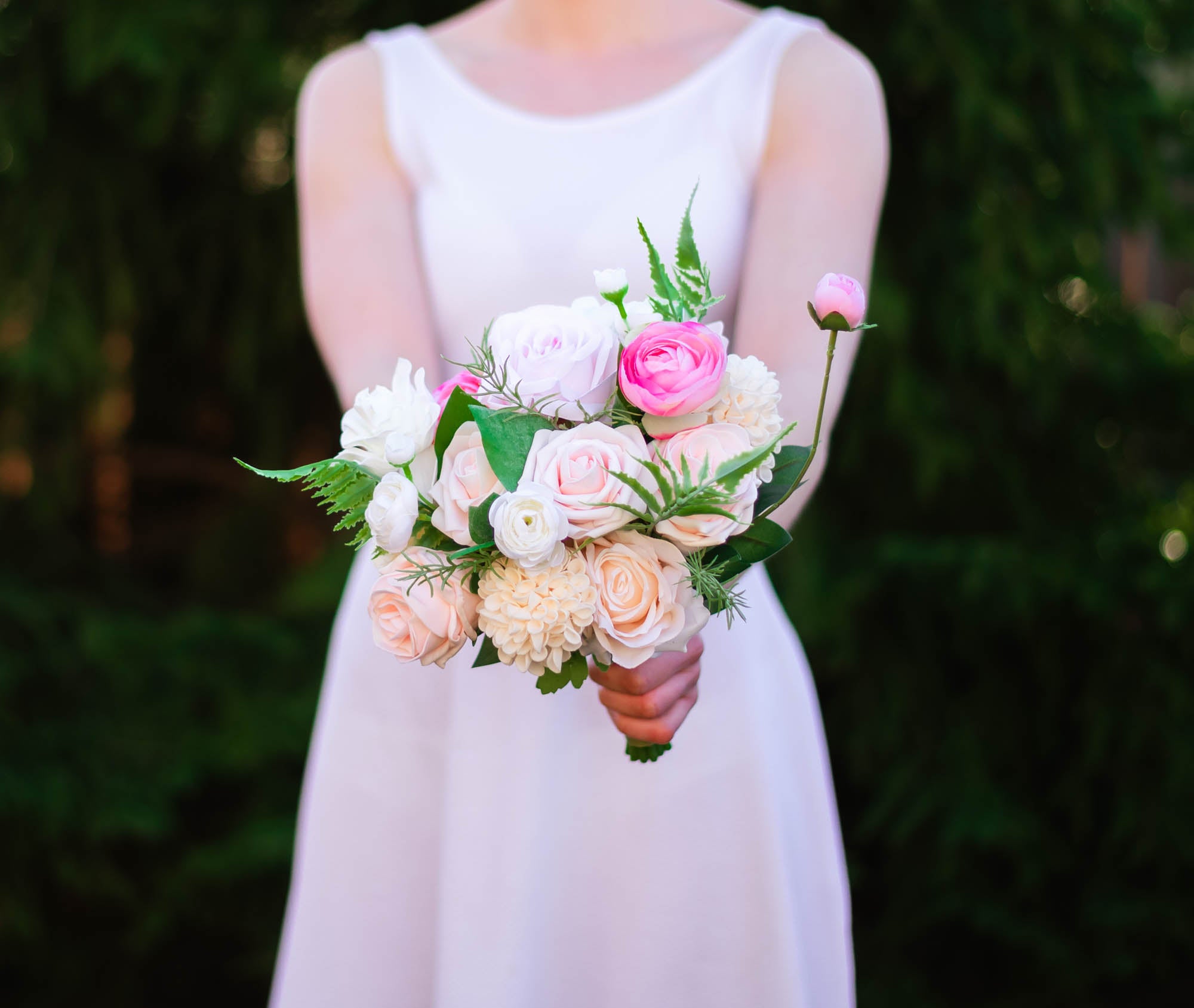 Blush pink best sale bridesmaid bouquets